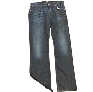 7 For All Mankind Brett Blue Denim Jeans
